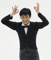 男子で優勝した織田信成（共同）